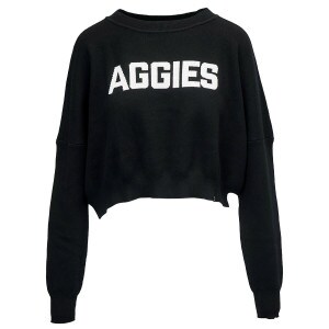 Women's Hype and Vice Aggies Cropped Knit Sweater